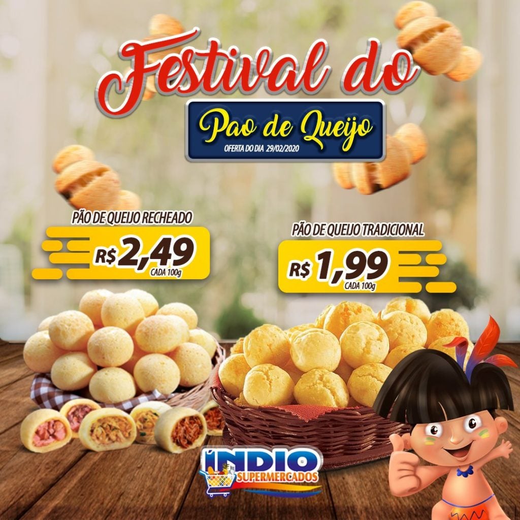 Post Redes Sociais Supermercados Índio