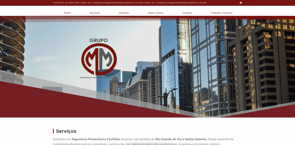 Website Grupo MM Segurança